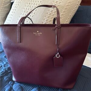 Kate Spade leather burgundy bag